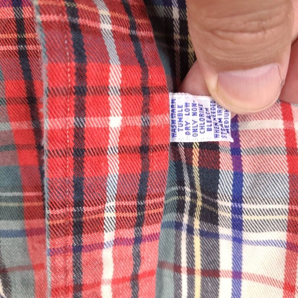 Vintage Ralph Lauren Shirt Mens Large Plaid Button Down Golf Embroidery Pocket‎ - Picture 8 of 16